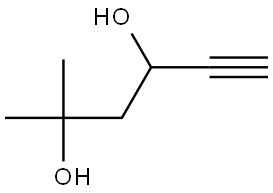 5-Hexyne-2,4-diol, 2-methyl- Struktur