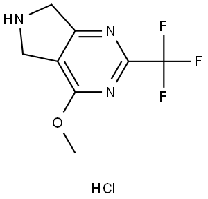 5H-Pyrrolo[3,4-d]pyrimidine, 6,7-dihydro-4-methoxy-2-(trifluoromethyl)-, hydrochloride (1:1) Struktur