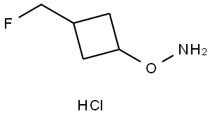 Hydroxylamine, O-[3-(fluoromethyl)cyclobutyl]-, hydrochloride (1:1) Struktur