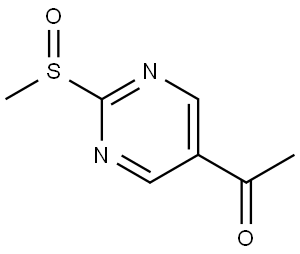 Ethanone, 1-[2-(methylsulfinyl)-5-pyrimidinyl]- Struktur