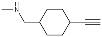 Cyclohexanemethanamine, 4-ethynyl-N-methyl- Struktur