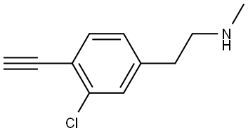 Benzeneethanamine, 3-chloro-4-ethynyl-N-methyl- Struktur