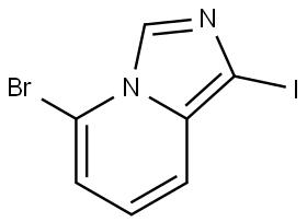 Imidazo[1,5-a]pyridine, 5-bromo-1-iodo- Struktur