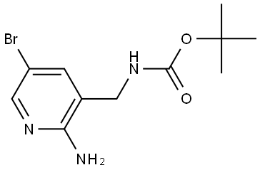 tert-Butyl ((2-amino-5-bromopyridin-3-yl)methyl)carbamate Struktur