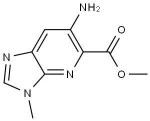 3H-Imidazo[4,5-b]pyridine-5-carboxylic acid, 6-amino-3-methyl-, methyl ester Struktur