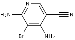 3-Pyridinecarbonitrile, 4,6-diamino-5-bromo- Struktur