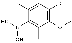 (3-Methoxy-2,6-dimethylphenyl)boronic acid-d1 Struktur