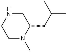 Piperazine, 1-methyl-2-(2-methylpropyl)-, (2S)- Struktur