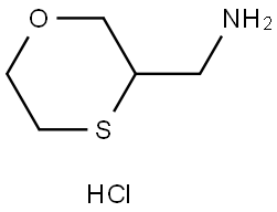 1,4-Oxathiane-3-methanamine, hydrochloride (1:1) Struktur