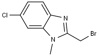 1H-Benzimidazole, 2-(bromomethyl)-6-chloro-1-methyl- Struktur