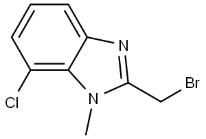 1H-Benzimidazole, 2-(bromomethyl)-7-chloro-1-methyl- Struktur