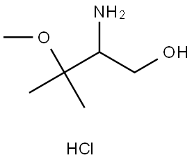 1-Butanol, 2-amino-3-methoxy-3-methyl-, hydrochloride (1:1) Struktur