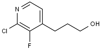 4-Pyridinepropanol, 2-chloro-3-fluoro- Struktur