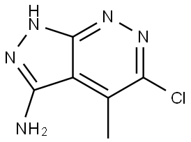 5-Chloro-4-methyl-1H-pyrazolo[3,4-c]pyridazin-3-amine Struktur