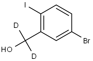 (5-Bromo-2-iodophenyl)methanol-d2 Struktur