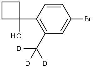 1-(4-Bromo-2-methylphenyl)cyclobutanol-d3 Struktur