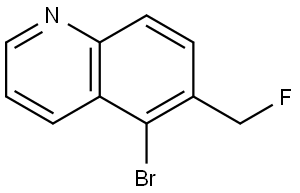 Quinoline, 5-bromo-6-(fluoromethyl)- Struktur