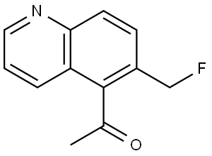 Ethanone, 1-[6-(fluoromethyl)-5-quinolinyl]- Struktur