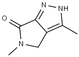 Pyrrolo[3,4-c]pyrazol-6(2H)-one, 4,5-dihydro-3,5-dimethyl- Struktur