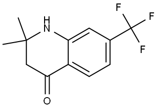 4(1H)-Quinolinone, 2,3-dihydro-2,2-dimethyl-7-(trifluoromethyl)- Struktur