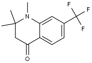 4(1H)-Quinolinone, 2,3-dihydro-1,2,2-trimethyl-7-(trifluoromethyl)- Struktur