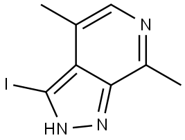 2H-Pyrazolo[3,4-c]pyridine, 3-iodo-4,7-dimethyl- Struktur