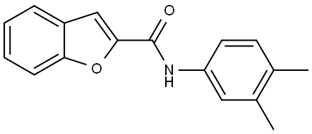 N-(3,4-DIMETHYLPHENYL)-1-BENZOFURAN-2-CARBOXAMIDE Struktur