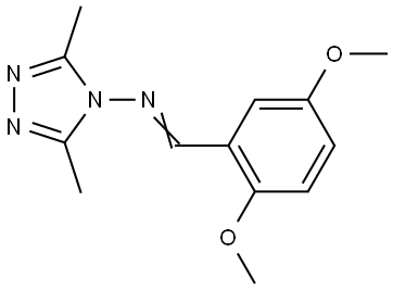 N-(2,5-DIMETHOXYBENZYLIDENE)-3,5-DIMETHYL-4H-1,2,4-TRIAZOL-4-AMINE Struktur