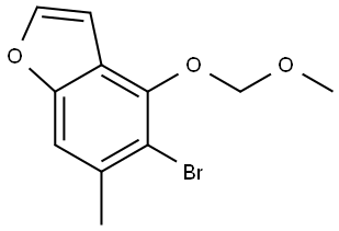 Benzofuran, 5-bromo-4-(methoxymethoxy)-6-methyl- Struktur