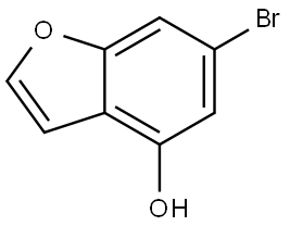 4-Benzofuranol, 6-bromo- Struktur