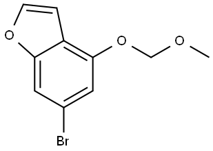 Benzofuran, 6-bromo-4-(methoxymethoxy)- Struktur