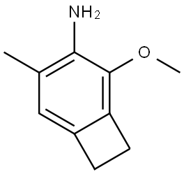 Bicyclo[4.2.0]octa-1,3,5-trien-3-amine, 2-methoxy-4-methyl- Struktur