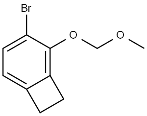 Bicyclo[4.2.0]octa-1,3,5-triene, 3-bromo-2-(methoxymethoxy)- Struktur