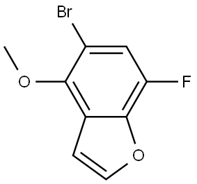 Benzofuran, 5-bromo-7-fluoro-4-methoxy- Struktur