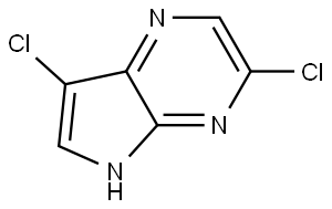 3,7-Dichloro-5H-pyrrolo[2,3-b]pyrazine Struktur