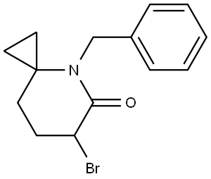 4-Azaspiro[2.5]octan-5-one, 6-bromo-4-(phenylmethyl)- Struktur