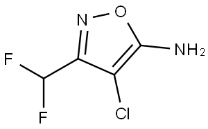 5-Isoxazolamine, 4-chloro-3-(difluoromethyl)- Struktur