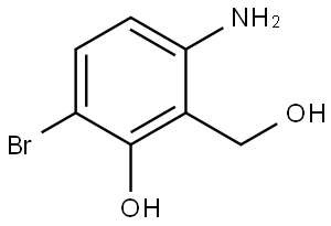 Benzenemethanol, 6-amino-3-bromo-2-hydroxy- Struktur