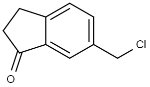 6-(chloromethyl)-2,3-dihydro-1H-inden-1-one Struktur