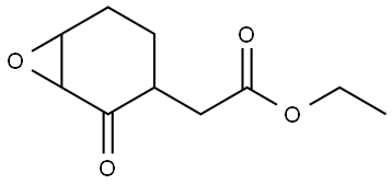 7-Oxabicyclo[4.1.0]heptane-3-acetic acid, 2-oxo-, ethyl ester Struktur