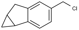 Cycloprop[a]indene, 4-(chloromethyl)-1,1a,6,6a-tetrahydro- Struktur