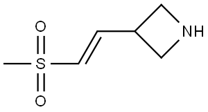 Azetidine, 3-[(1E)-2-(methylsulfonyl)ethenyl]- Struktur