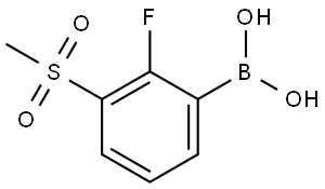 2-fluoro-3-(methylsulfonyl)phenylboronic acid Struktur