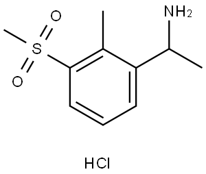 Benzenemethanamine, α,2-dimethyl-3-(methylsulfonyl)-, hydrochloride (1:1) Struktur