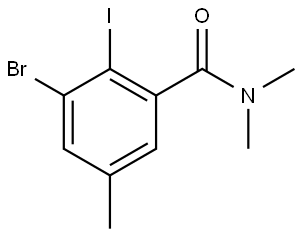 Benzamide, 3-bromo-2-iodo-N,N,5-trimethyl- Struktur