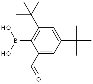 (2,4-Di-tert-butyl-6-formylphenyl)boronic acid Struktur