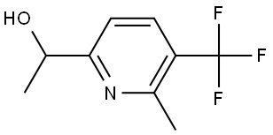 2-Pyridinemethanol, α,6-dimethyl-5-(trifluoromethyl)- Struktur