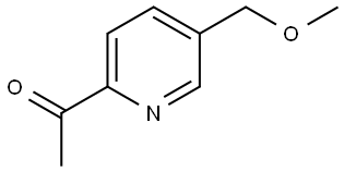 Ethanone, 1-[5-(methoxymethyl)-2-pyridinyl]- Struktur