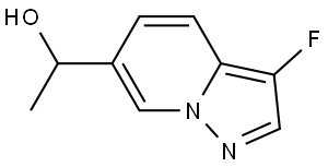 Pyrazolo[1,5-a]pyridine-6-methanol, 3-fluoro-α-methyl- Struktur