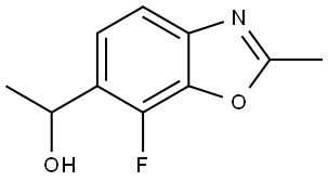 6-Benzoxazolemethanol, 7-fluoro-α,2-dimethyl- Struktur